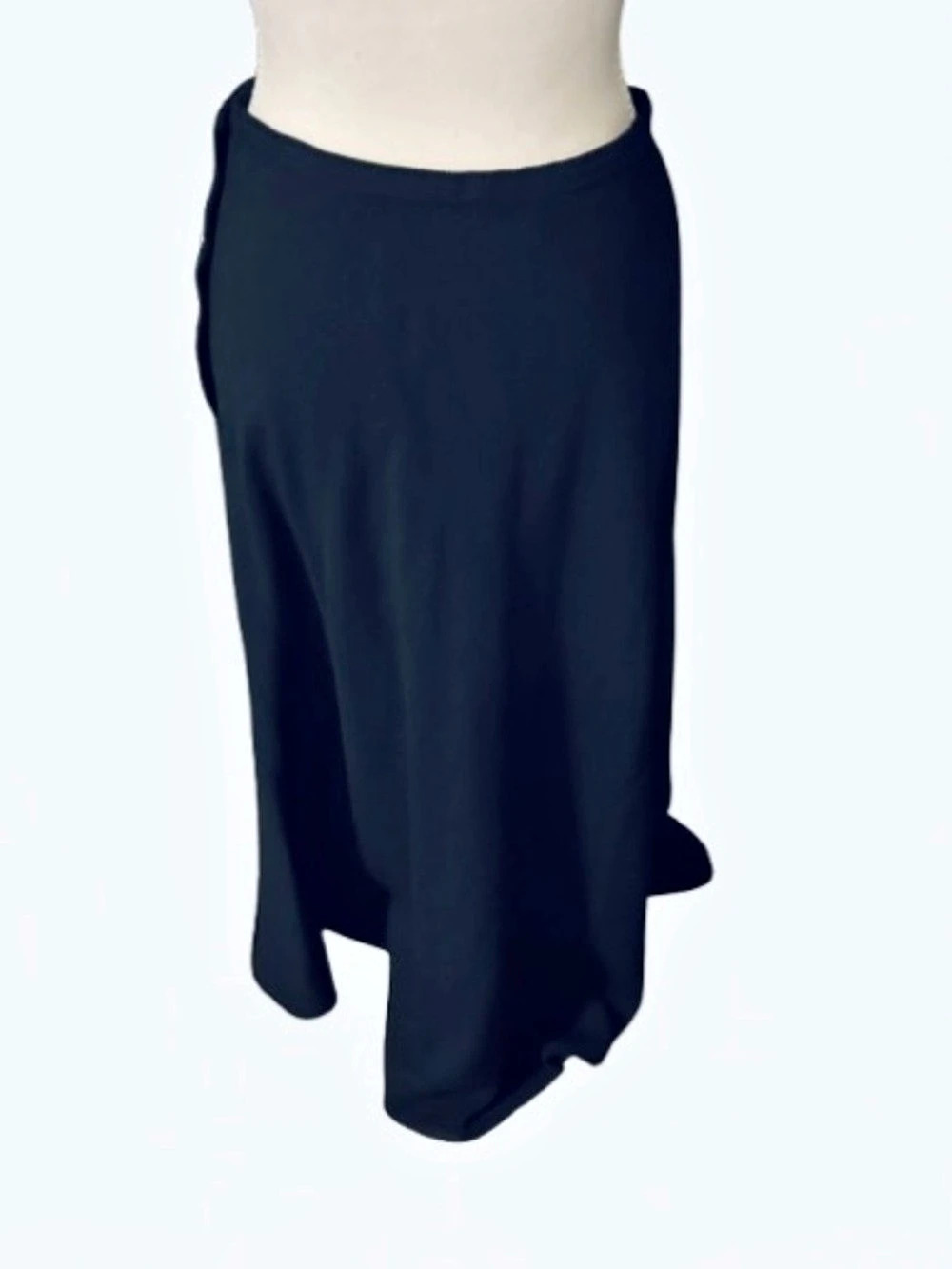 Wool 10P RALPH LAUREN A-Line Skirt in Navy Blue Petite Designer Polo Fall Winter - Picture 3 of 13